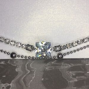 RHINESTONE BRACELET (SILVER)